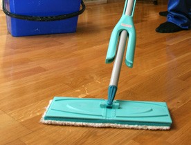 Mopping the floor